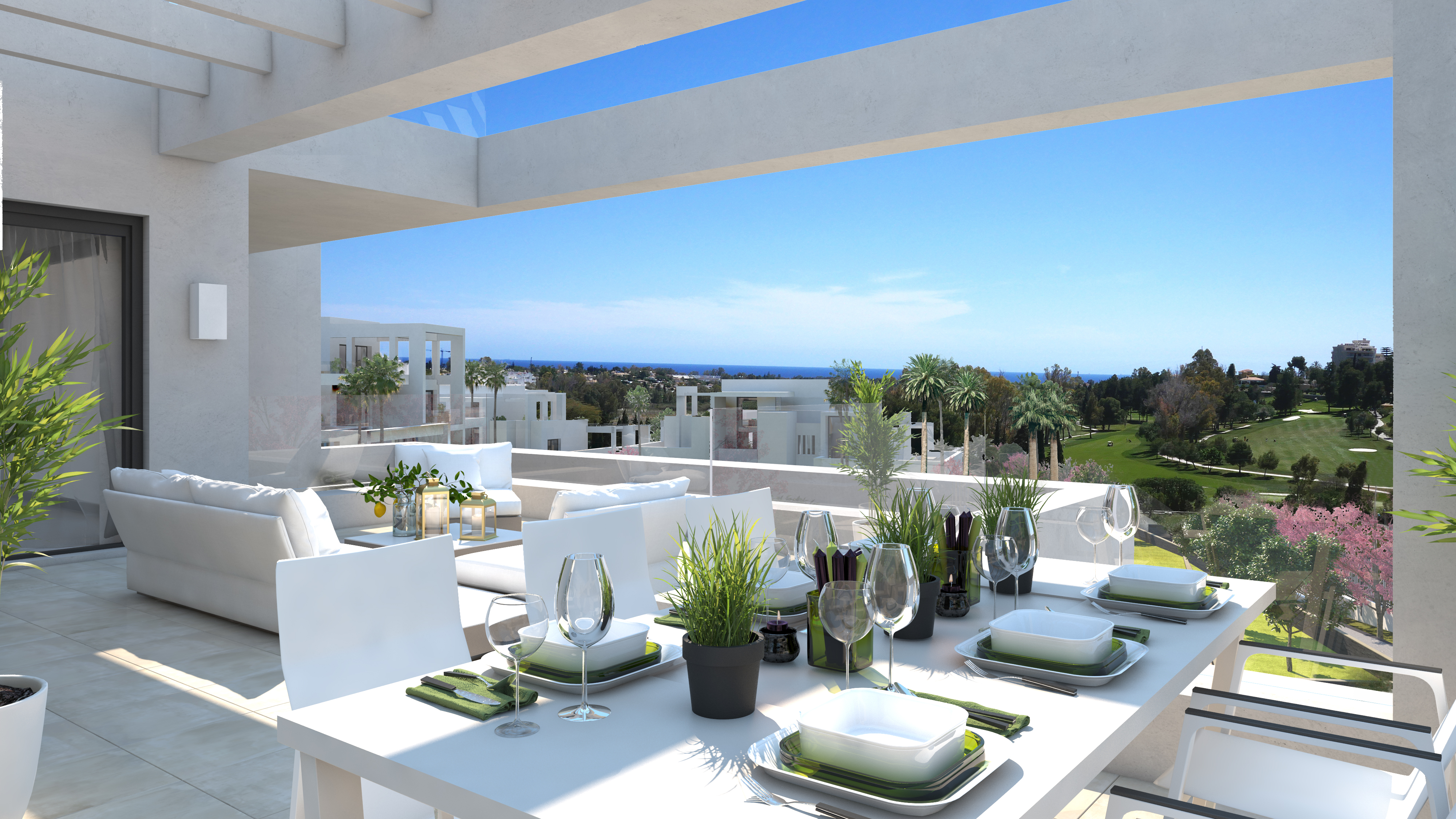 Contemporary apartments in Las Terrazas de Atalaya between Marbella and Estepona