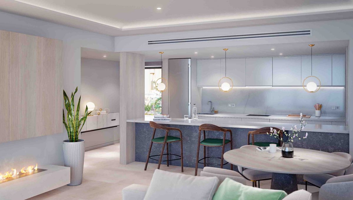 fuengirola-beach-side-123-bedroom-apartments-with-first-class-services-open kitchen jade tower